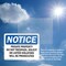 Signmission Private Property Dot No Trespass Solicit OSHA Notice Sign, Plastic, 10in W x 7in L, 2PK OS-2PACK-NS-P-710-L-17828 - alternate 2